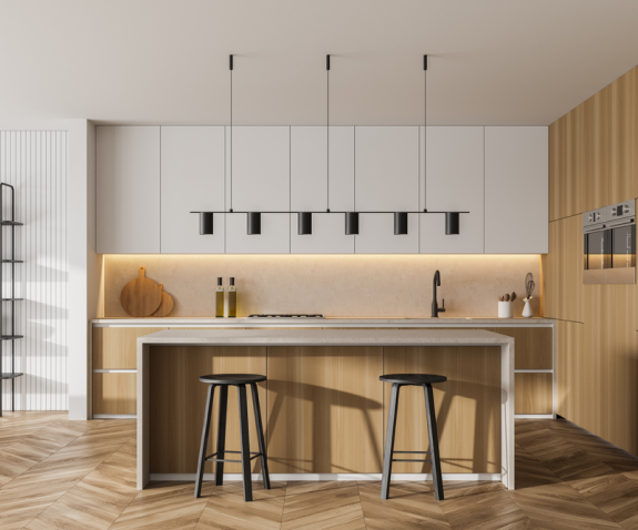White Oak Island Kitchen — custom kitchens in Gravenhurst, Ontario