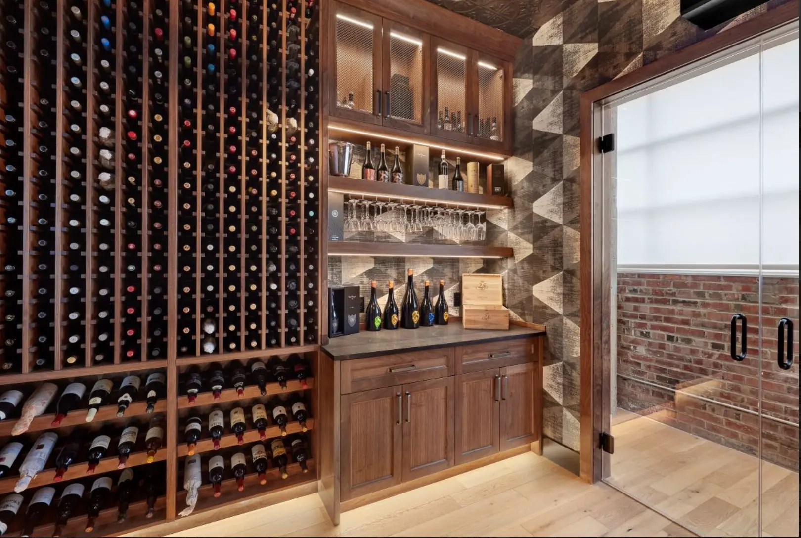 Custom Wine Cellar — panelled rooms in Gravenhurst, Ontario